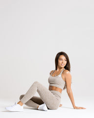 Move Seamless Sports Bra | Brown Grey Marl